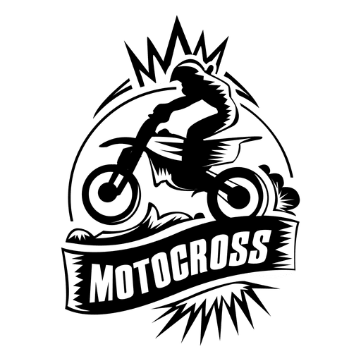 Motocross sport label - Transparent PNG & SVG vector file