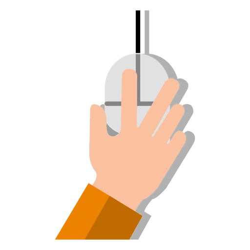 Mouse with hand PNG Design