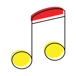 Music note icon PNG Design