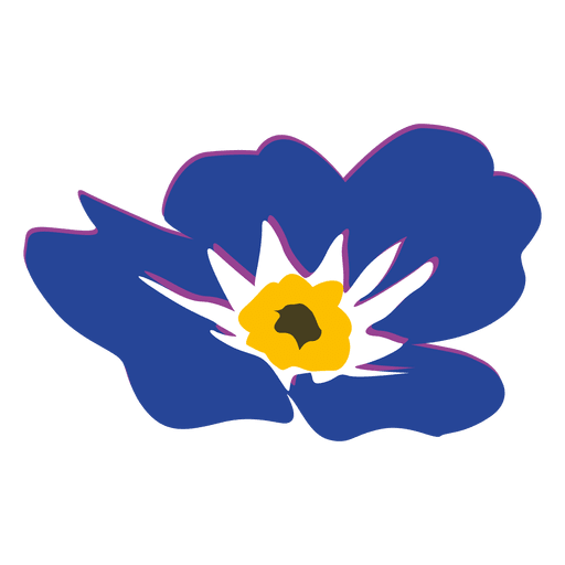 Dibujos animados de flor de Myosotis 2 Diseño PNG