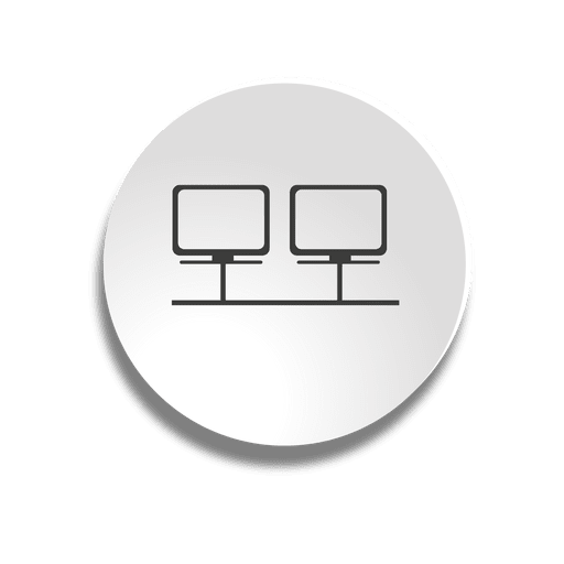 Icono de burbuja de red Diseño PNG