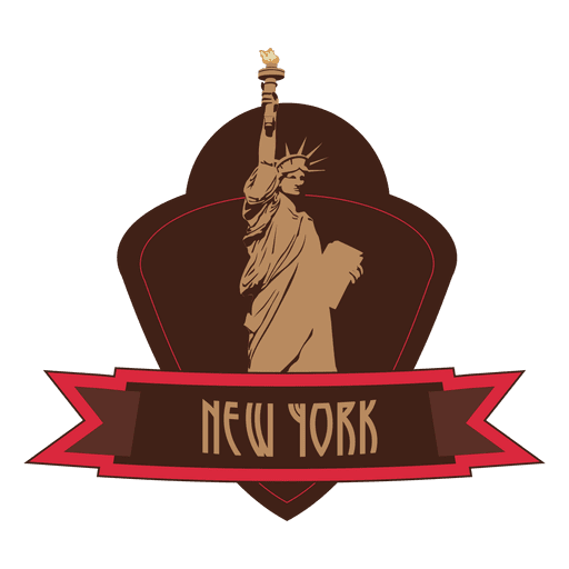 Emblema de hito de nueva york Diseño PNG