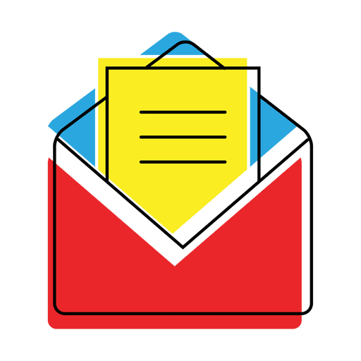 Open message mail icon PNG Design