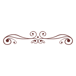 Ornament wirbelt Teiler 15 PNG-Design