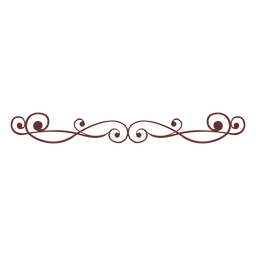 Verzierung wirbelt Teiler 16 PNG-Design