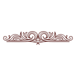 Verzierung wirbelt Teiler 17 PNG-Design
