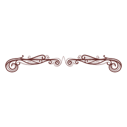 Verzierter dekorativer Teiler 7 PNG-Design