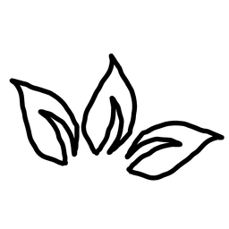 Contorno da folha da planta 1 Desenho PNG