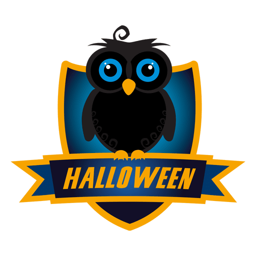 Emblema coruja halloween