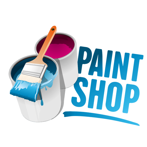 Logotipo da loja de pintura Desenho PNG