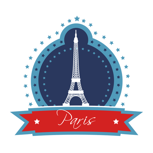 Emblema de hito de paris Diseño PNG