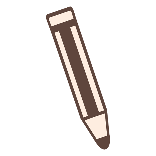 Bleistift flaches Symbol PNG-Design