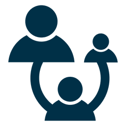 Ícone quadrado da rede de pessoas Desenho PNG Transparent PNG