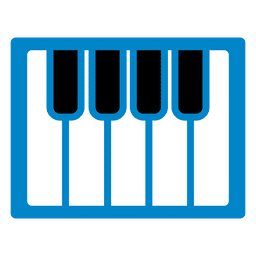 Piano keyboard icon PNG Design Transparent PNG