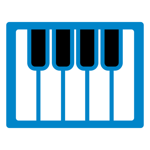 Piano keyboard icon PNG Design