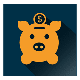 Icono cuadrado de cerdo Transparent PNG