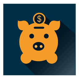 Schwein Quadrat Symbol PNG-Design