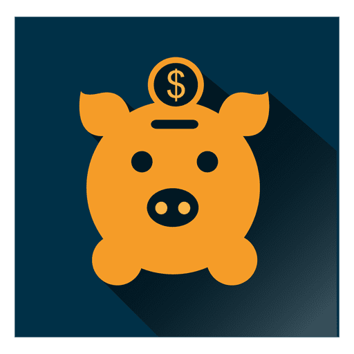 Pig square icon