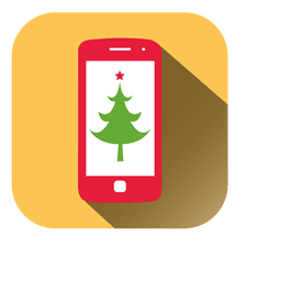 Icono de móvil de árbol de pino Diseño PNG