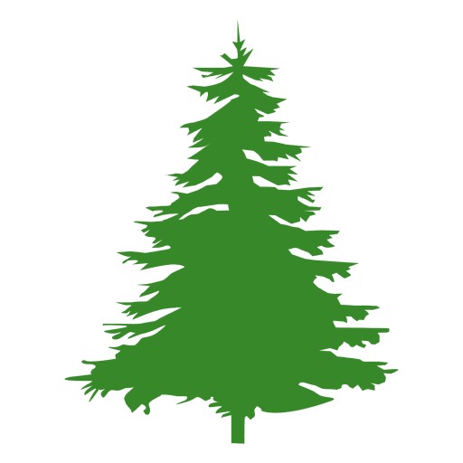 Pine tree silhouette PNG Design