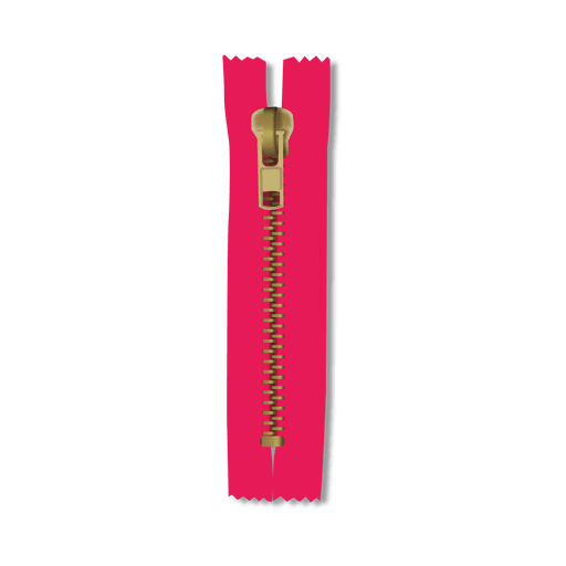 Cremallera rosa Diseño PNG