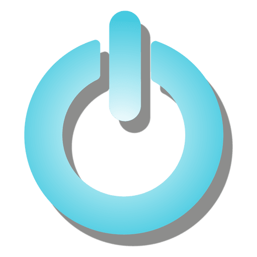 Gradient power button icon PNG Design