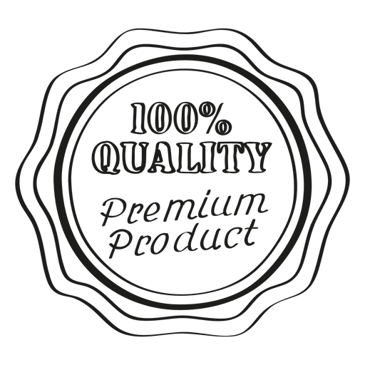 Premium product round emblem