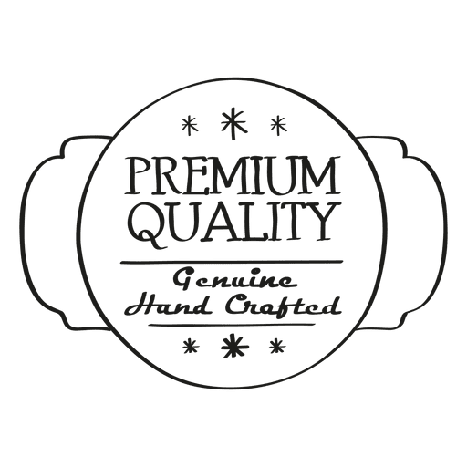 Premium quality round seal PNG Design