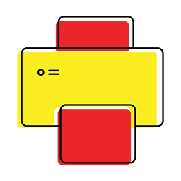 ícone plano de deslocamento da impressora Transparent PNG