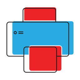 Icono de impresión de impresora Diseño PNG