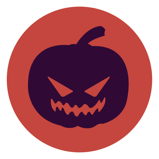 Pumpkin circle icon PNG Design