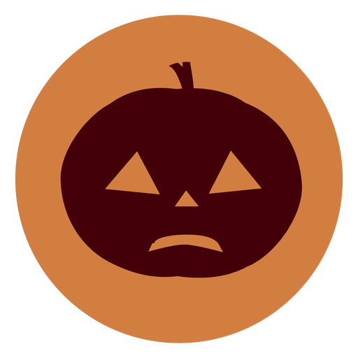 Pumpkin circle icon 1 PNG Design