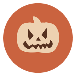 Kürbisgesichtskreissymbol 1 PNG-Design