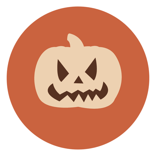 Pumpkin face circle icon 1 - Transparent PNG & SVG vector file