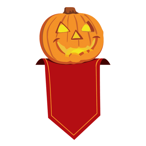 Pumpkin halloween badge - Transparent PNG & SVG vector file