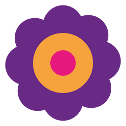 Flor abstracta púrpura Transparent PNG