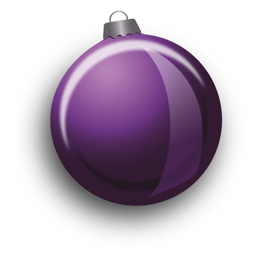 Purple christmas bauble PNG Design