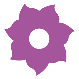 Ícone de flor roxa 1 Transparent PNG
