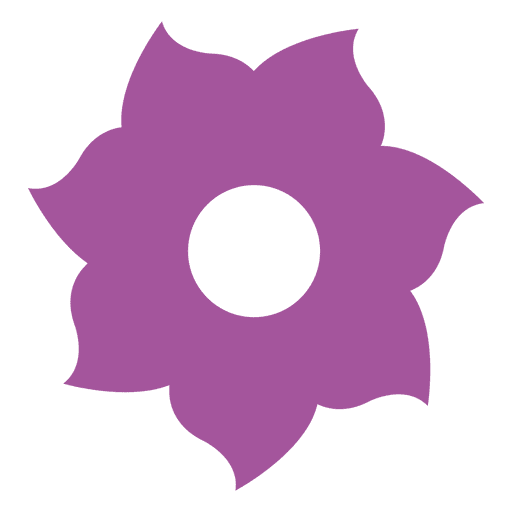Icono de flor morada 1 Diseño PNG