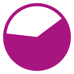 Gráfico circular morado Diseño PNG