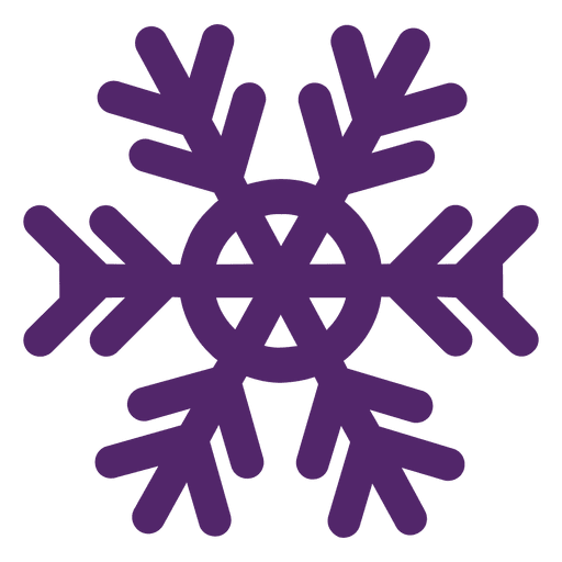 Purple snowflake