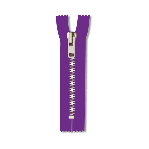 Purple zipper PNG Design