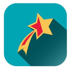 Ícone quadrado de estrela pirotécnica Desenho PNG