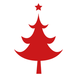 Red Christmas Tree  PNG Design Transparent PNG