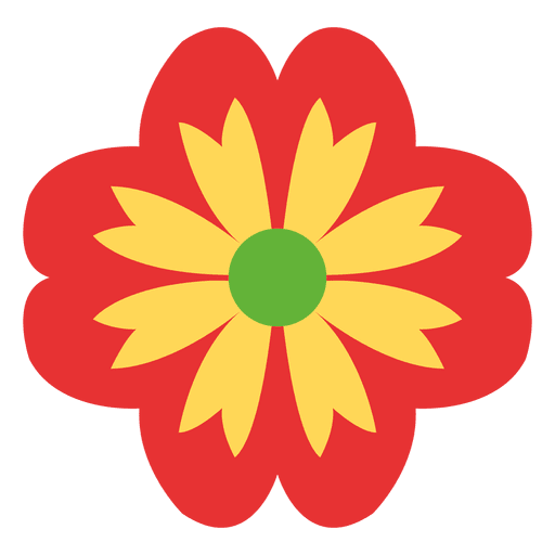 Red Floral Icon Transparent Png Svg Vector File