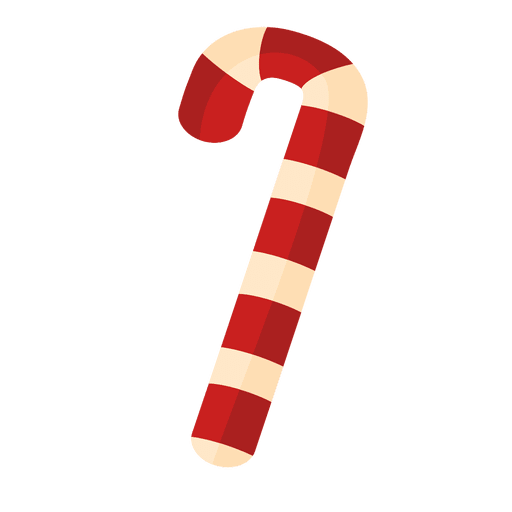 Red peppermint candy cane PNG Design