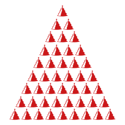 Symbol der roten Kiefern PNG-Design