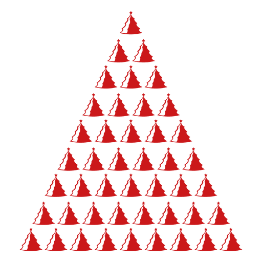 Symbol der roten Kiefern PNG-Design