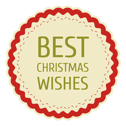 Etiqueta roja de navidad estrellada Diseño PNG
