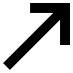 Sinal de seta do canto direito Desenho PNG